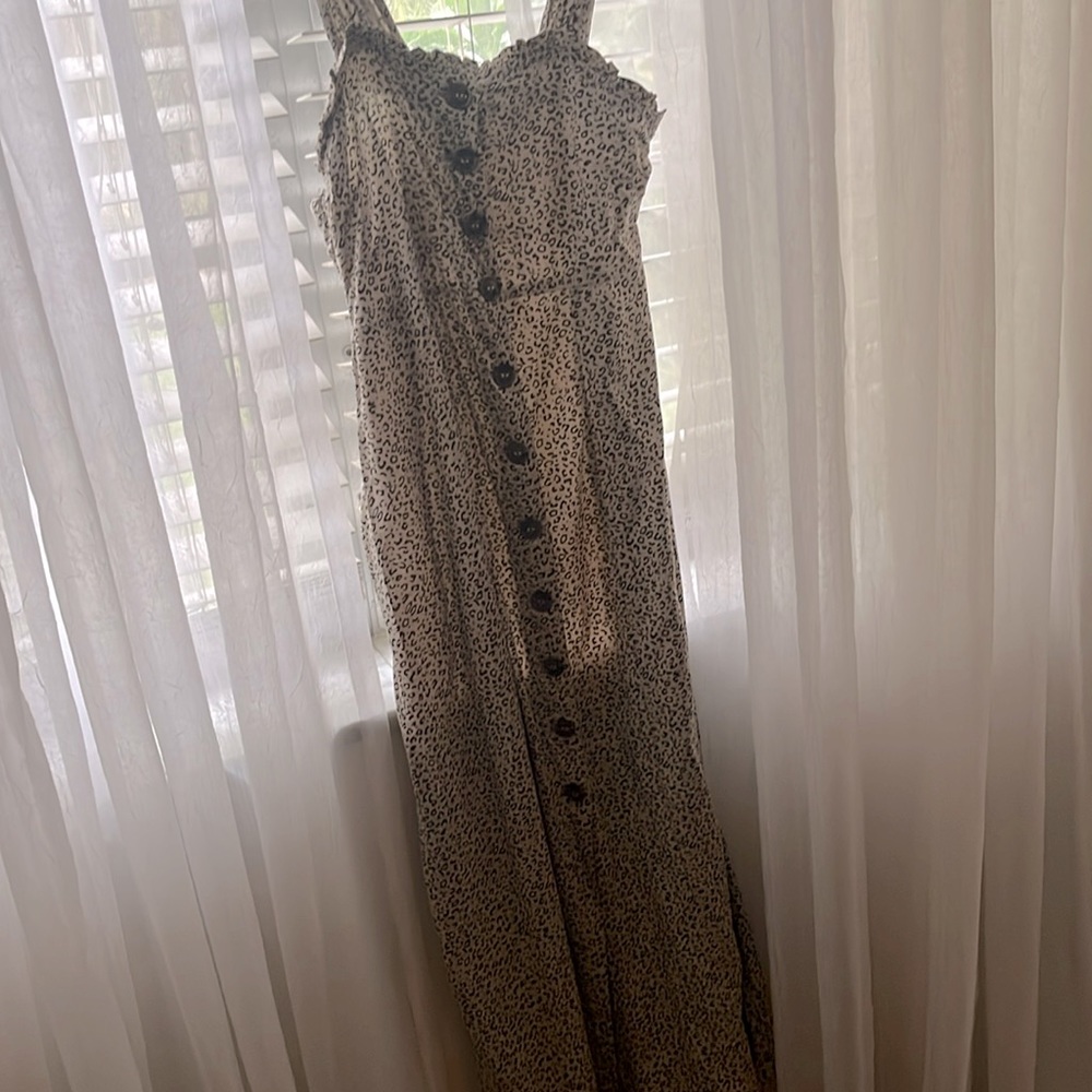Leopard maxi dress